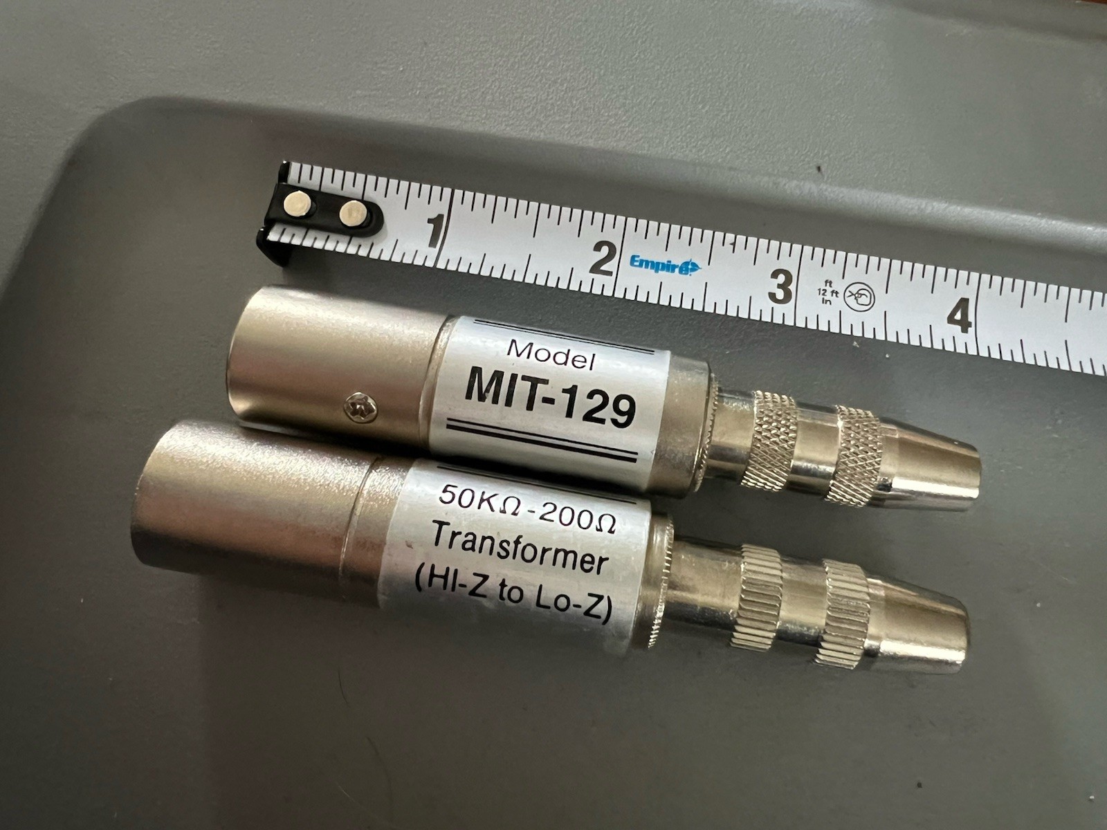 Lot of 2 Hosa Microphone Transformers 1/4”-XLR Hi-Z to Lo-Z & Lo-Z to Hi-Z