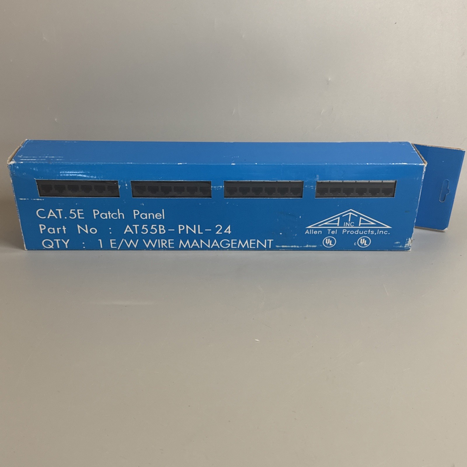 Allen Tel CAT.5E 24 Port Patch Panel (AT55B-PNL-24)