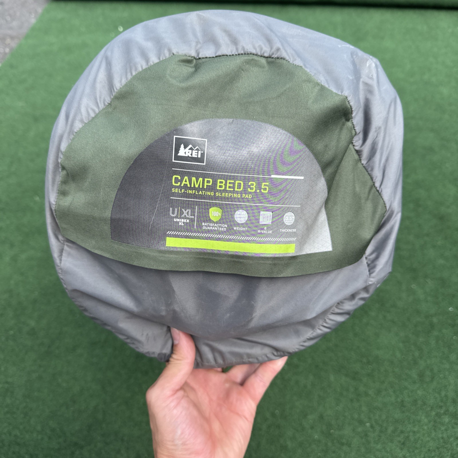 REI Camp Bed 3.5 XL sleeping Pad 3.5” Thick Self Inflating NICE!