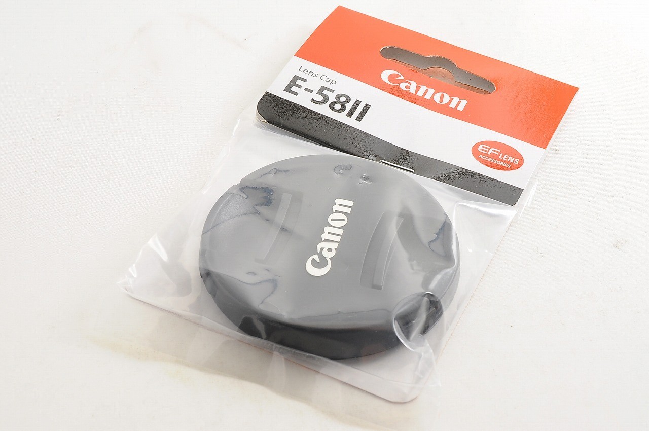 [Brand New] Genuine Canon E-58II Lens Front Cap 58mm Center Pinch Snap From Jp