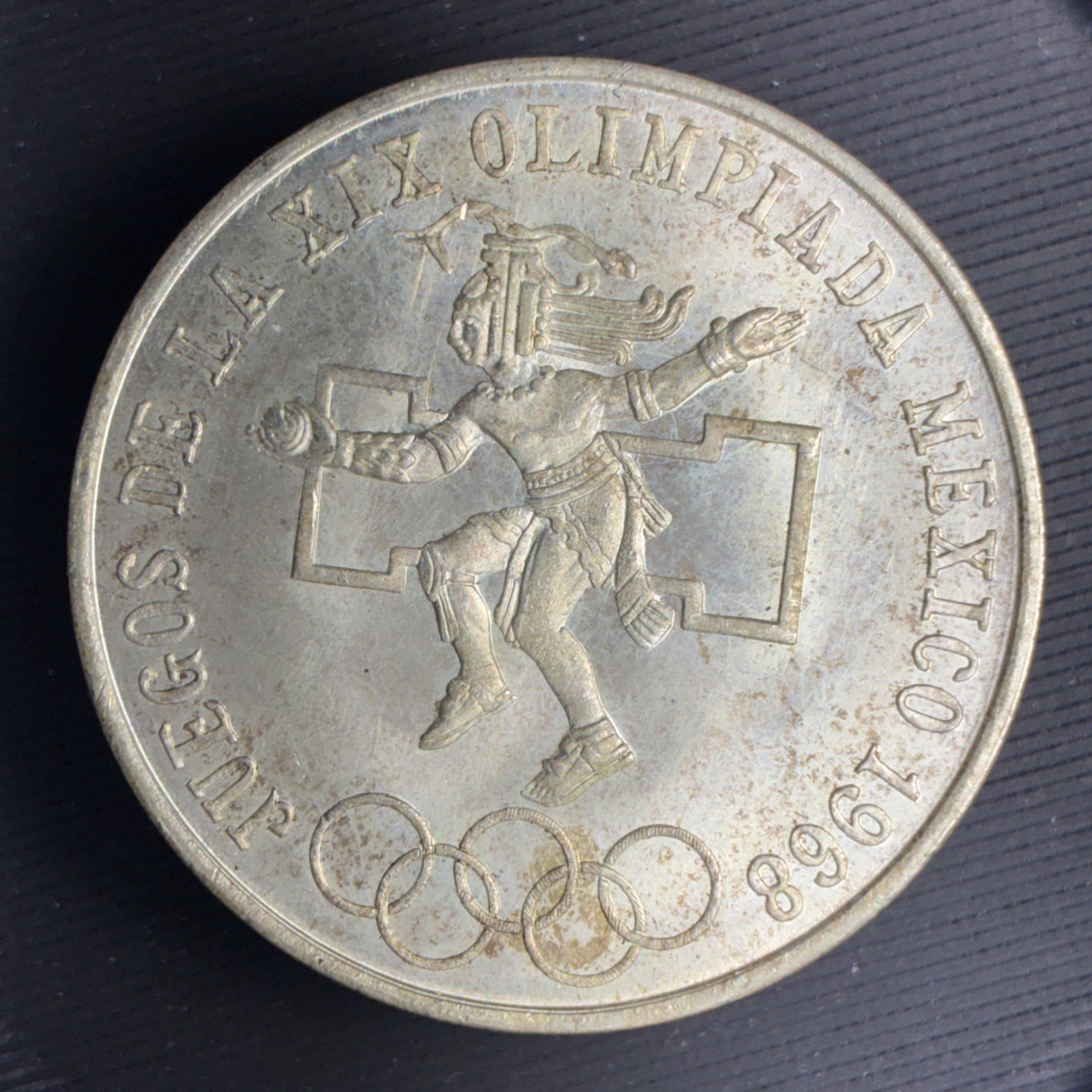 1968 Mexico 25 Pesos Silver Olympic Coin