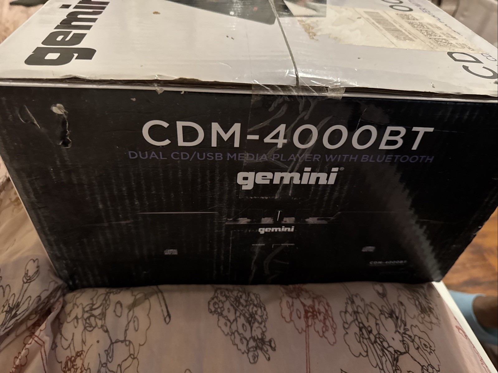 Gemini - CDM-4000BT - Dual CD/USB DJ Media Mixer/Controller With Bluetooth