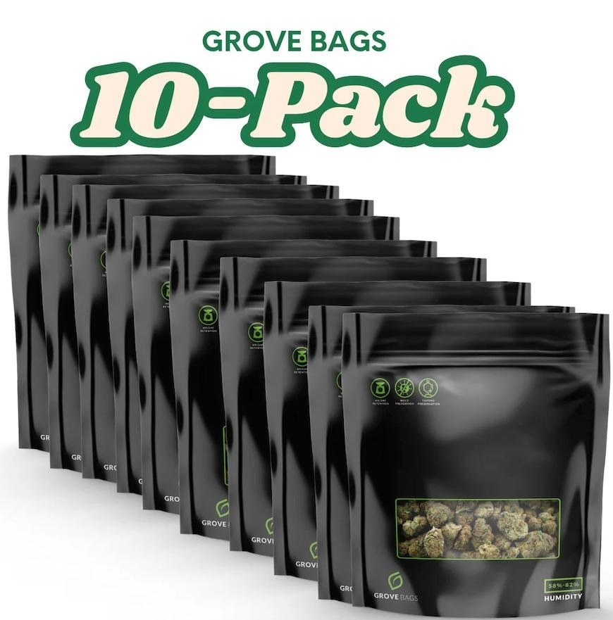 Grove Bags TerpLoc Tech (10 Pack) 1/8oz, 1/4oz, 1/2oz