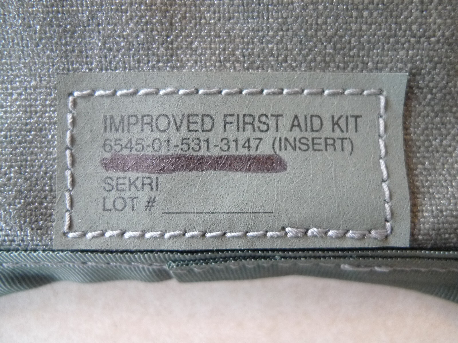 US Military Improved First Aid Insert IFAK SEKRI ~ NEW ~