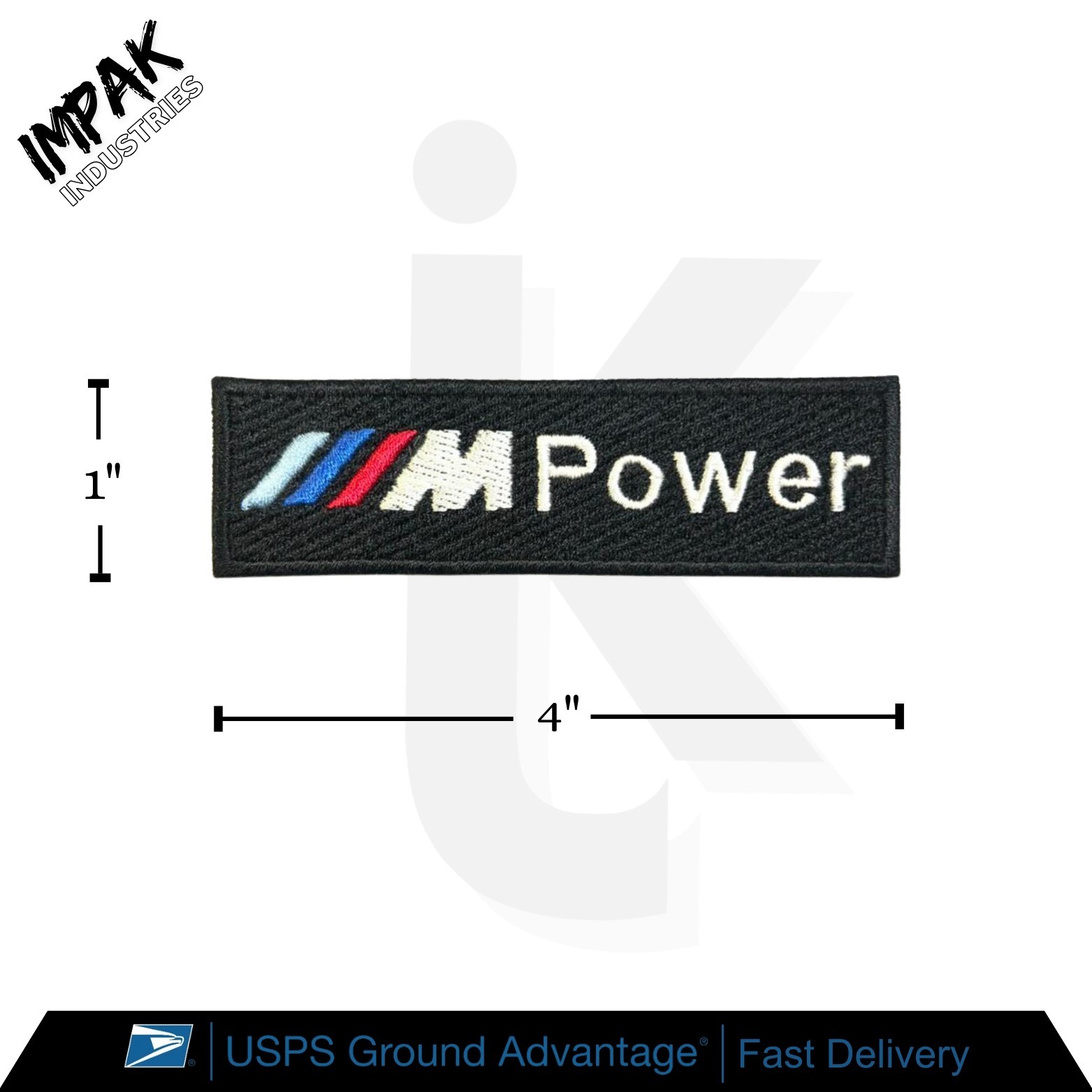 BMW M Power Embroidered Patch Car Brand Motor sports Logo Badge Iron On Patch