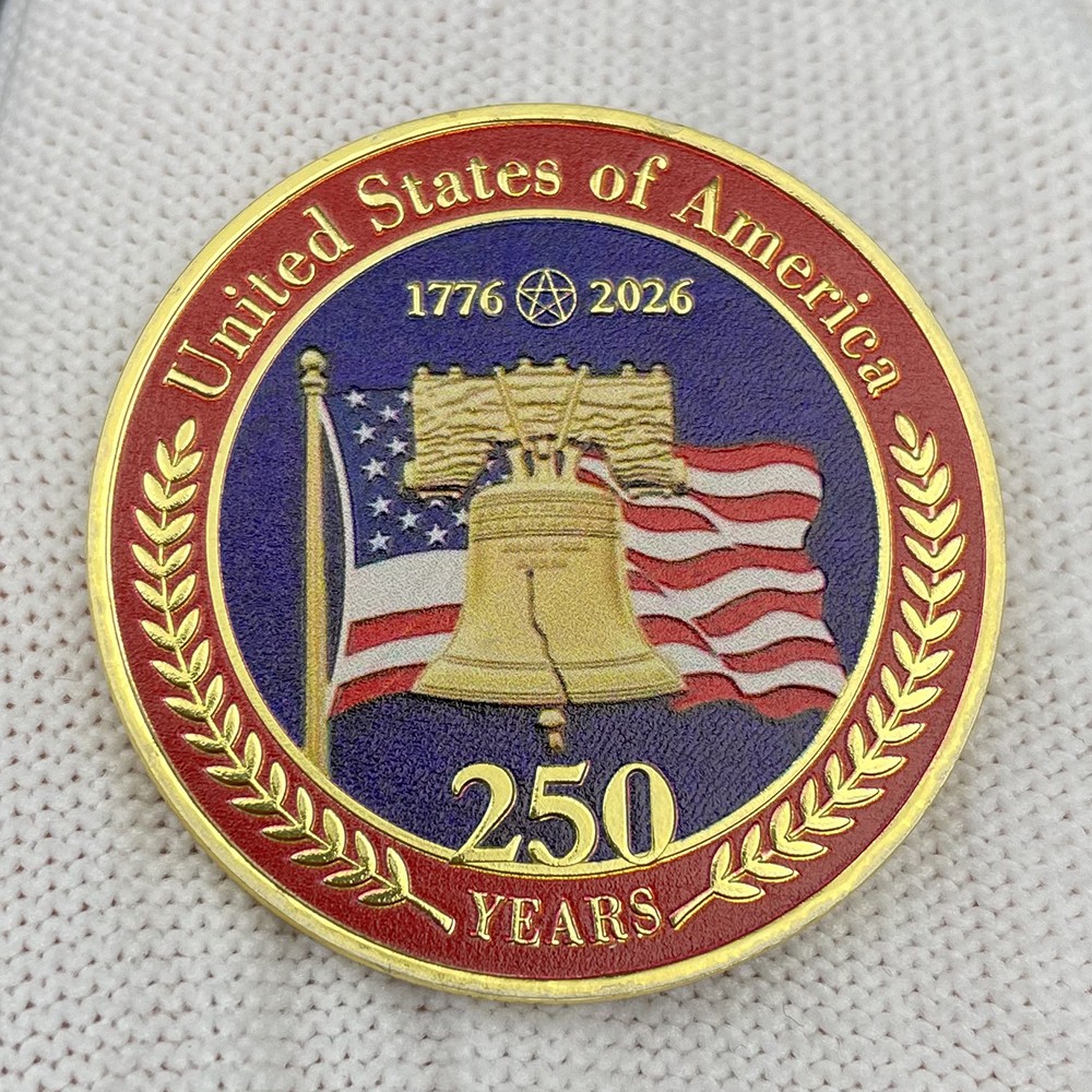 US 250 Years Challenge Coin Liberty Bell and American Bald Eagle Coin Collection