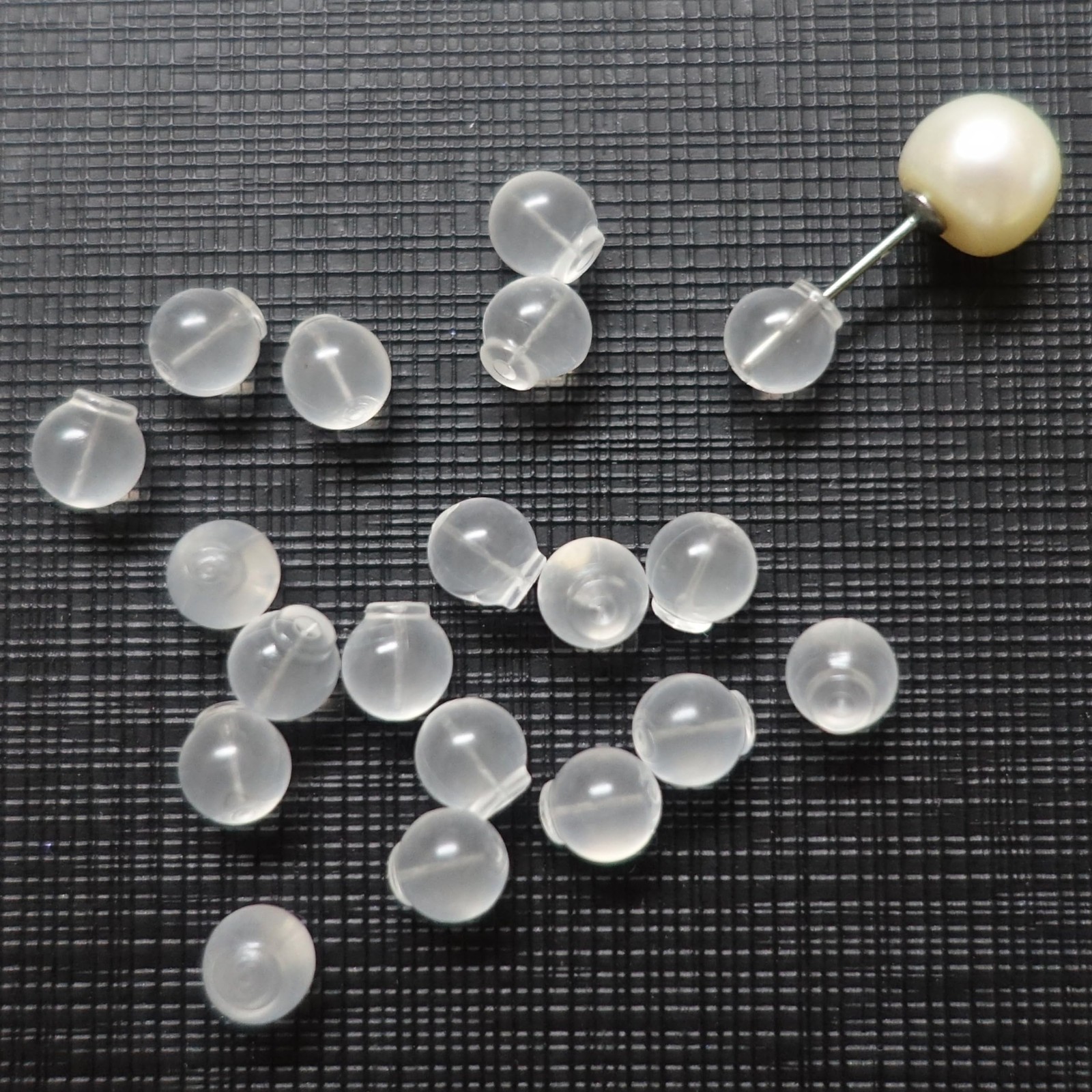 102pcs Comfort Impenetrable Soft Safety Earring Backs TPE Medical Grade Mater...