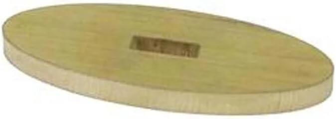 NG204 Premium Oval Brass Guard - 1-1/4" x 3" - Slot .230 X 1.33" Knifemaking USA