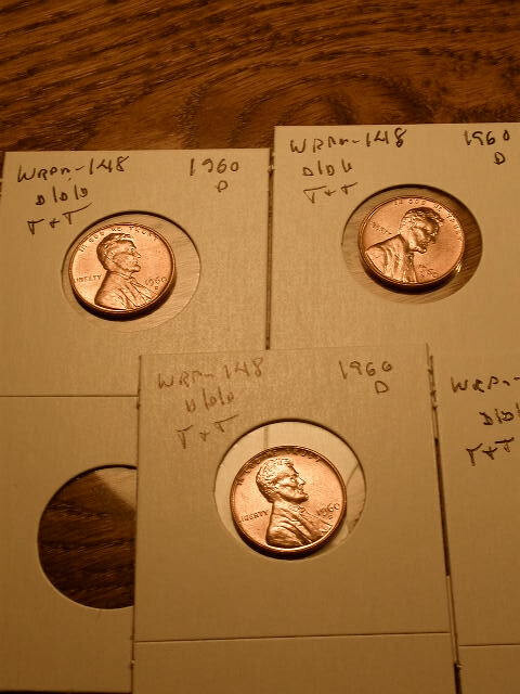 1960-D WRPM#148 Nice Tripled "D" Ch/Gem BU/Uncirculated Red Lincoln Cent Error