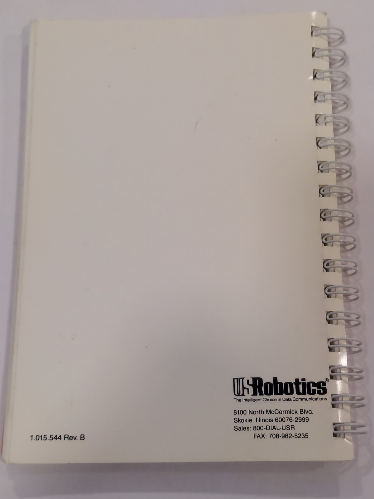 Vintage Robotics Courier High Speed Modems User's Manual, 1992, 1.015.544 Rev. B