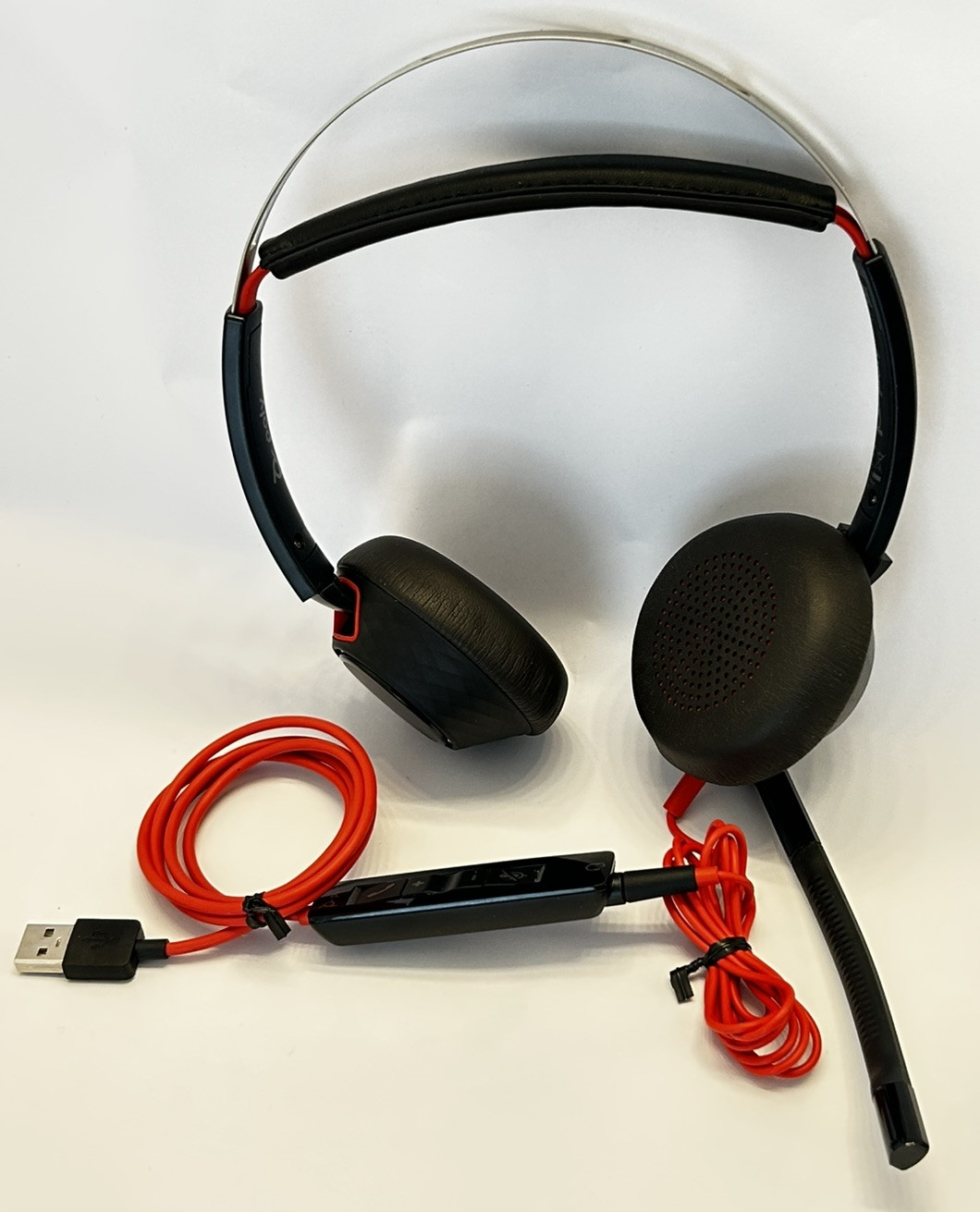 POLY BLACKWIRE [C5220] WIRED DUAL-EAR STEREO HEADSET WITH BOOM MIC