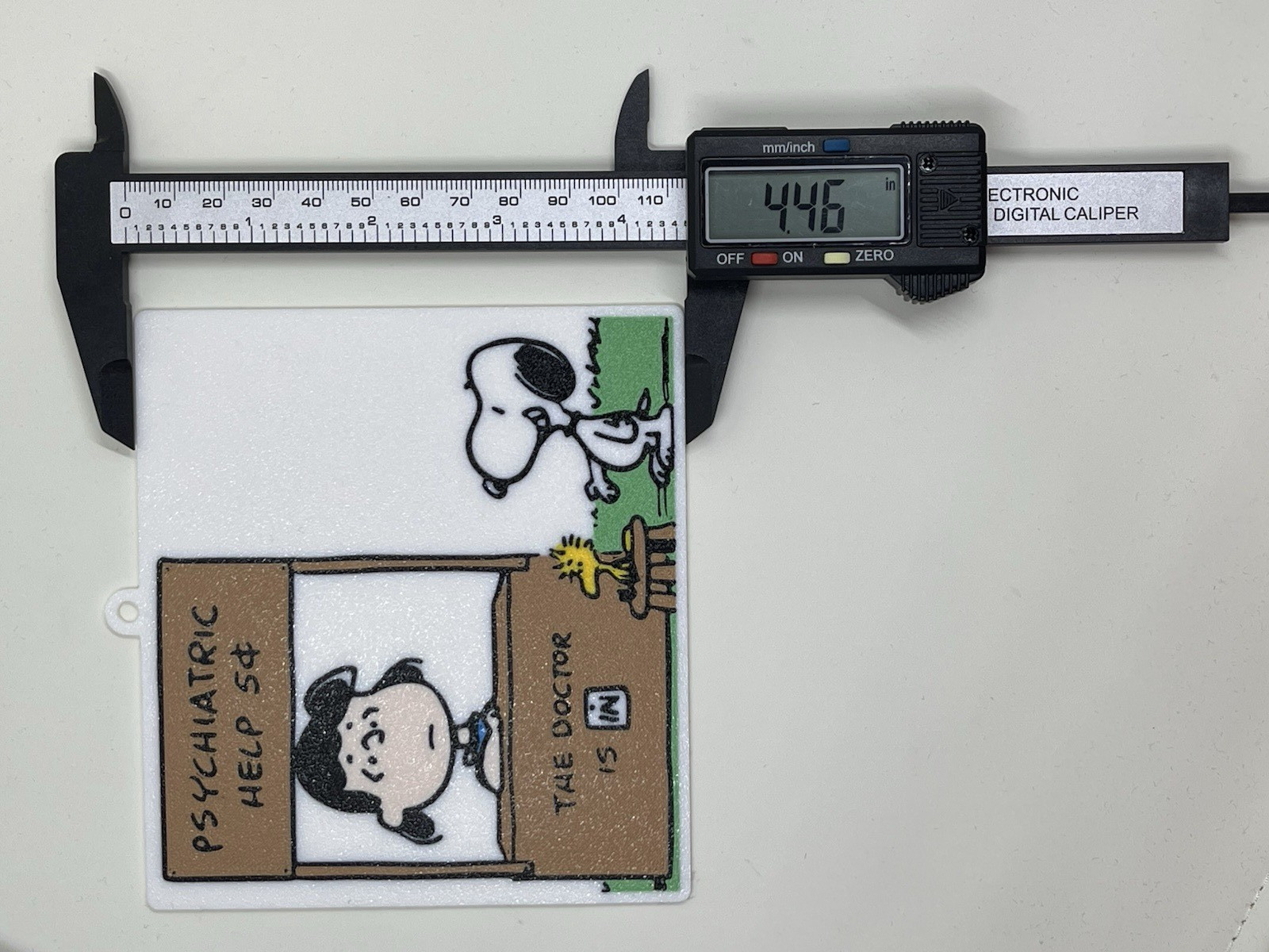 Peanuts Lucy Psychiatric Help 3D Printed, The Doctor is in sign, Therapy, Snoopy