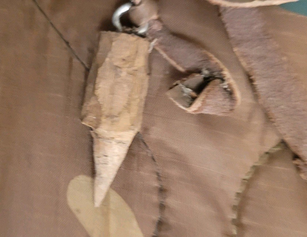 Vintage Muzzleloader Black Powder Powder Horn Leather Strap