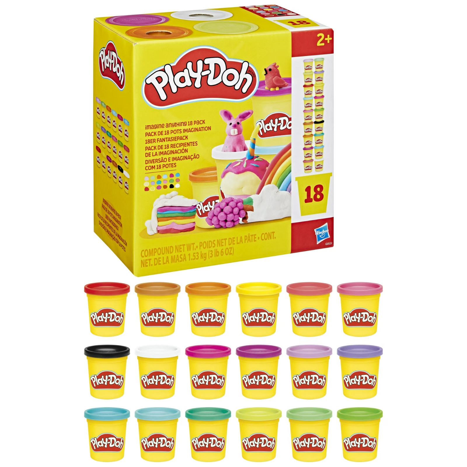 Play-Doh 18 Pack Imagine Anything Set, Arts & Crafts for Kids 2+