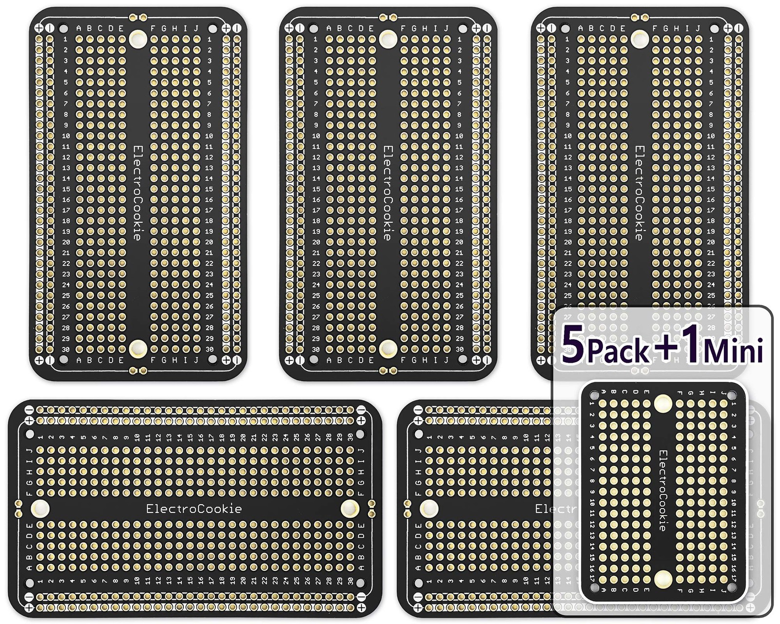 Prototype PCB Solderable Breadboard for Electronics Projects Compatible for D...