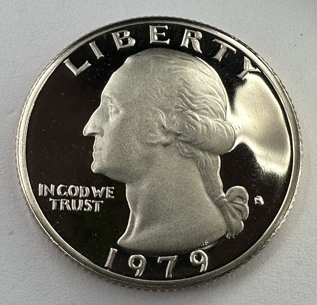 1979-S Washington PROOF Quarter 25cent Coin from US Proof Set. Beautiful!!