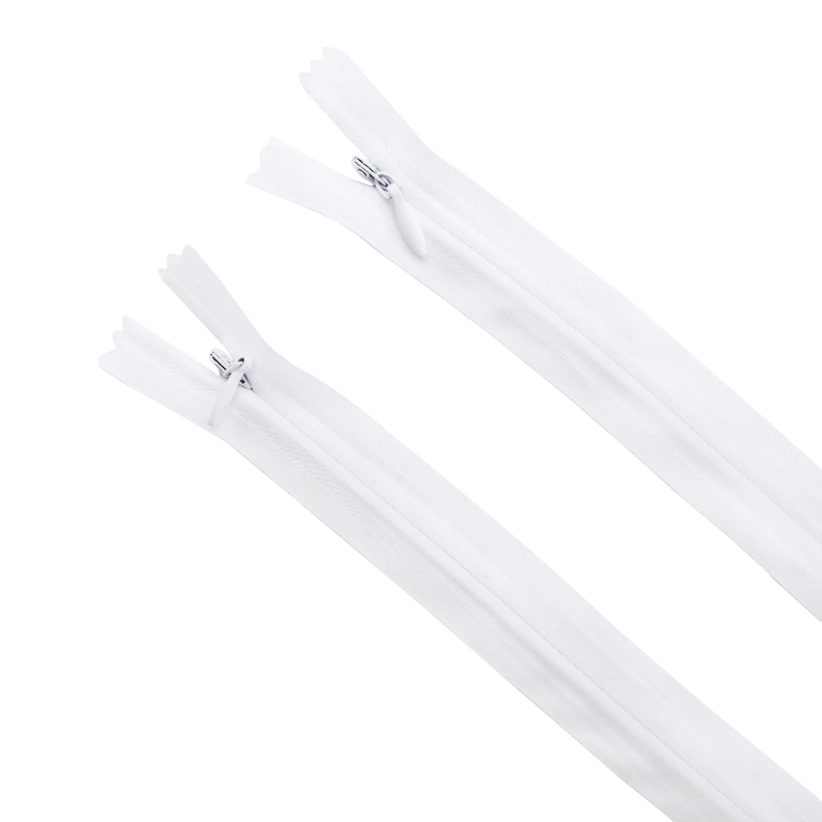 Invisible Zippers Nylon Coil 3 2 Pieces White 16" inch