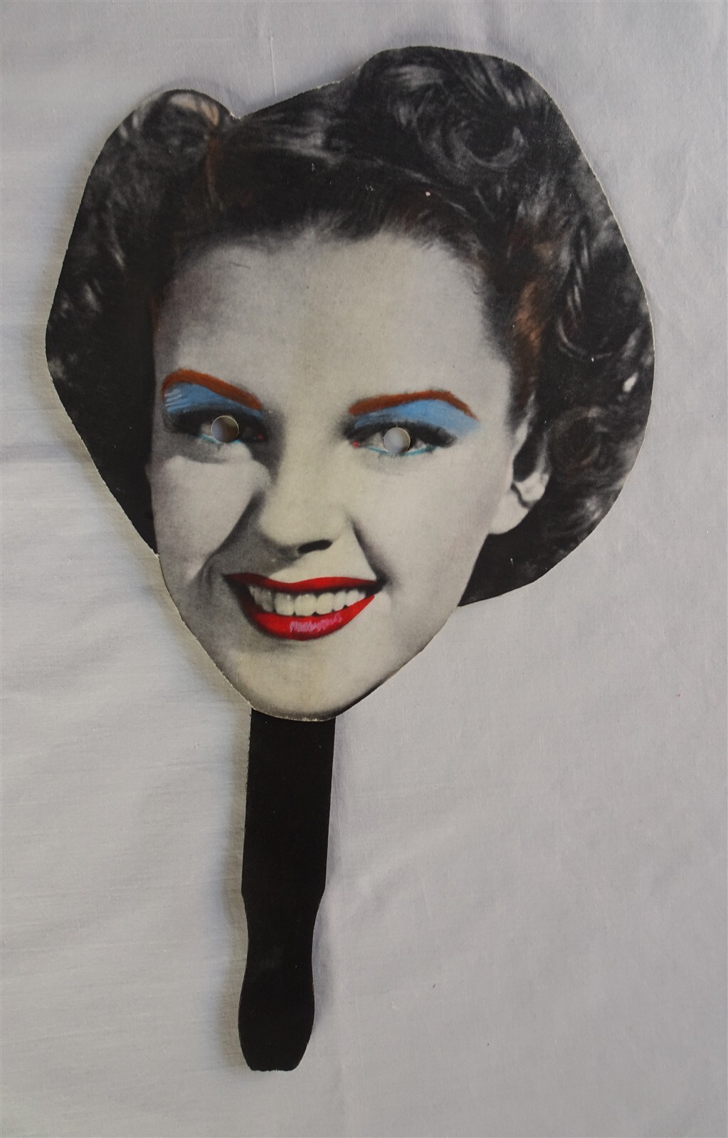 Vintage Judy Garland Handmade Face Mask, Fan Masques, C. T. East, SIGNED, 1980