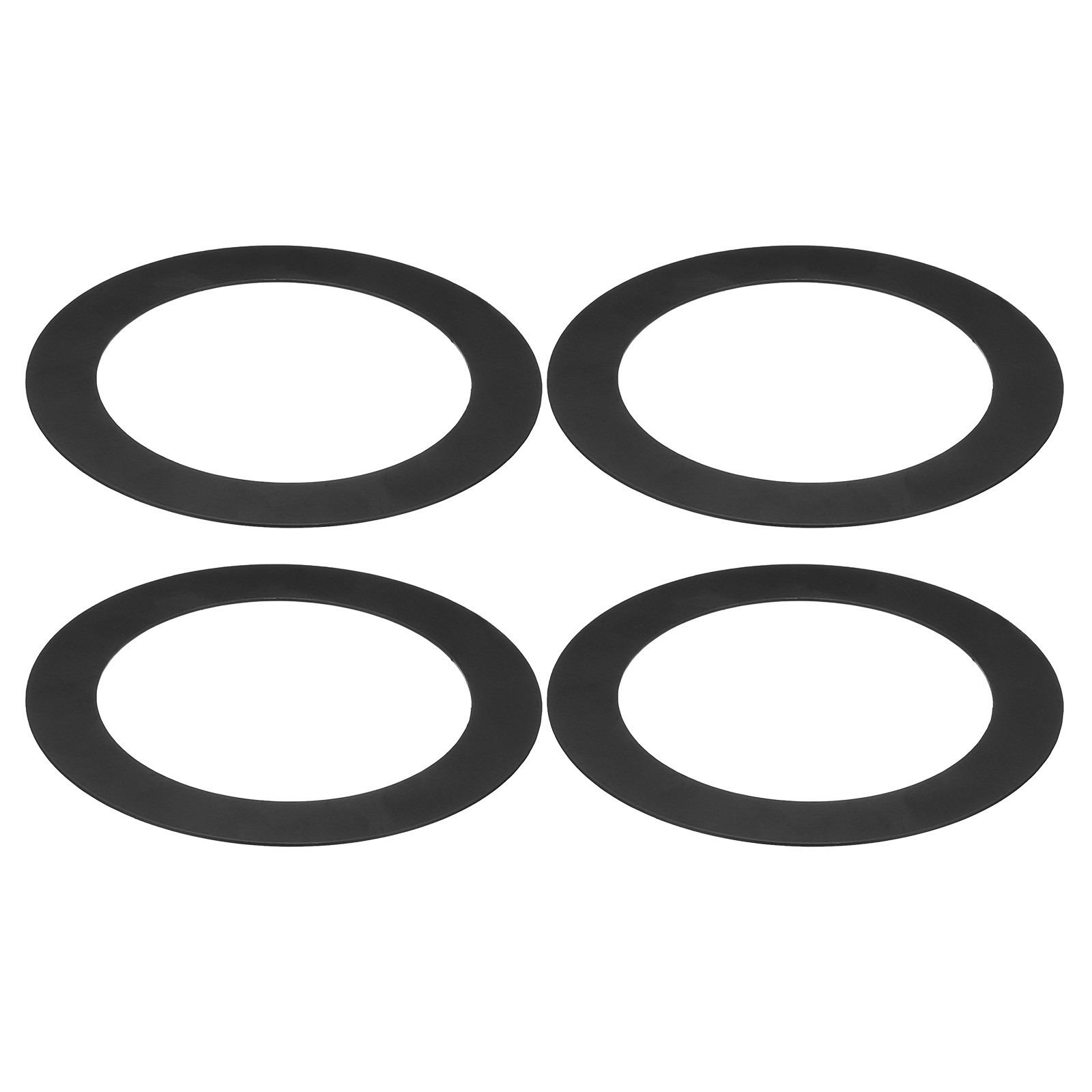 4 Pcs Goof Rings Inner 4.25" Outer 6.77",Cover Recessed Light Trim Black