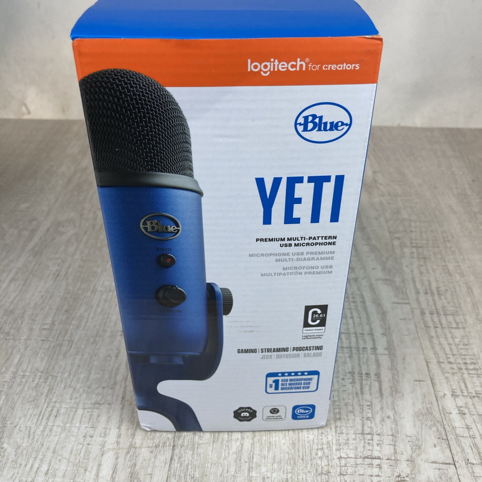 Blue Yeti Professional Multi-Pattern USB Condenser Microphone - Midnight Blue