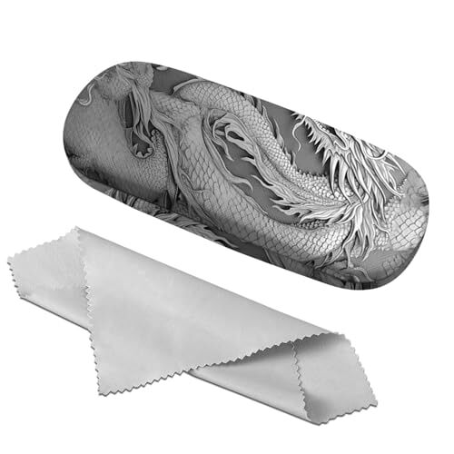 Eyeglass Case Hard Shell Sunglasses Protective Eyeglasses Holder Box M14-dragon