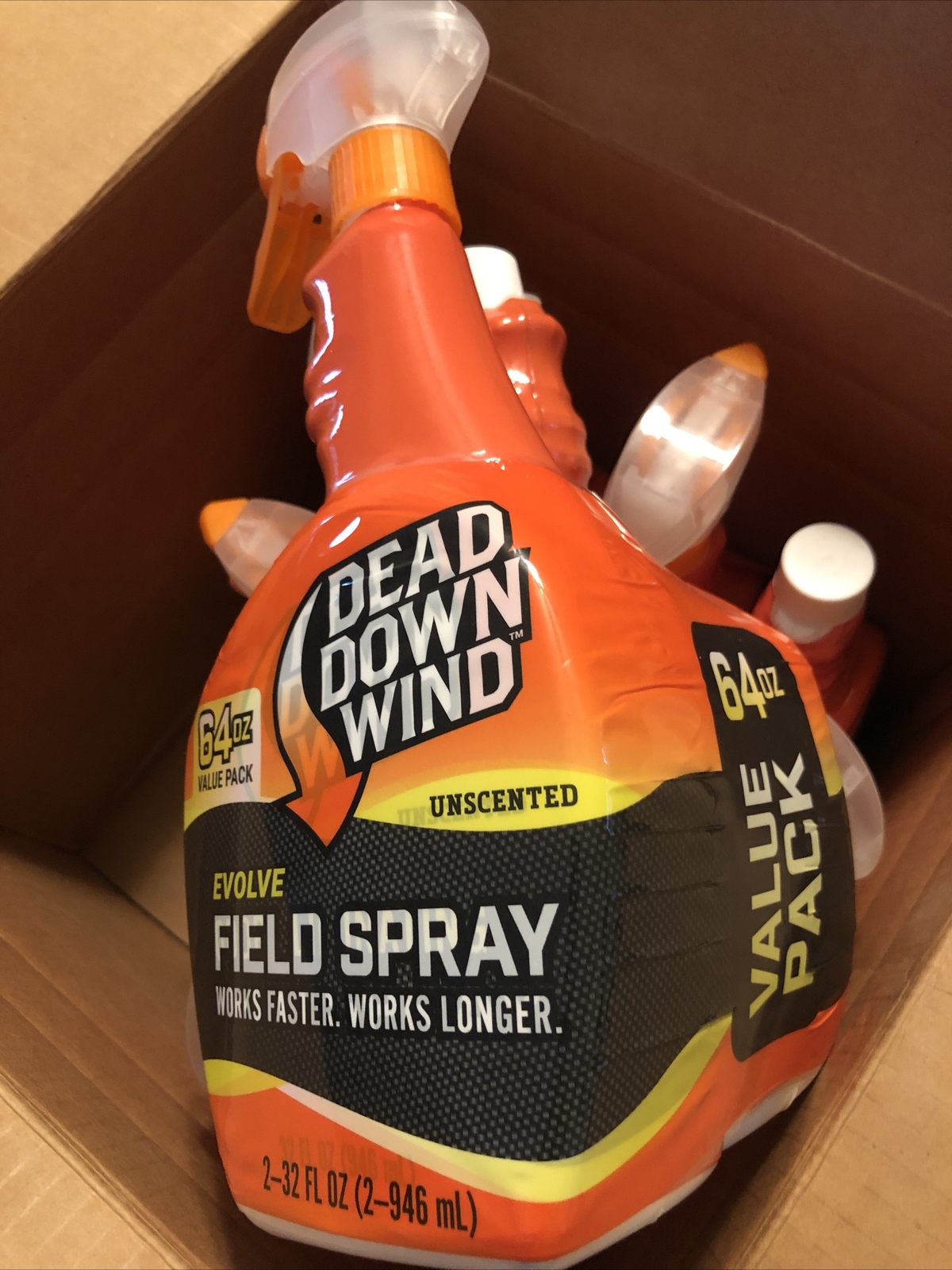10x Dead Down Wind Unscented Evolve Field Spray 32oz Bottles