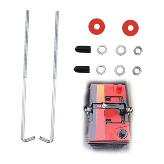 10" 304 Stainless Steel Car Battery Hold Down Bolt Kit,Cuttable Car Battery