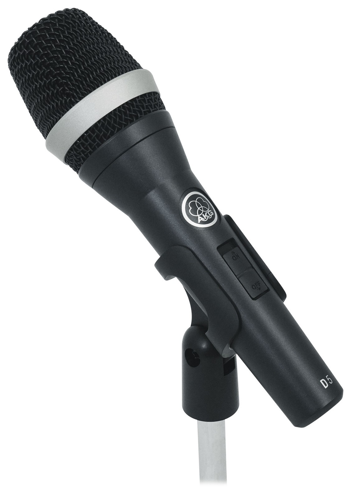AKG D5S Dynamic Cardioid Vocal Microphone D5 S + Round Base Mic Stand