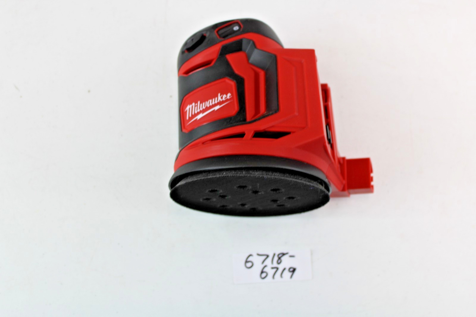 Milwaukee 2648-20 M18 Random Orbit Sander -Red--used--6718-6719