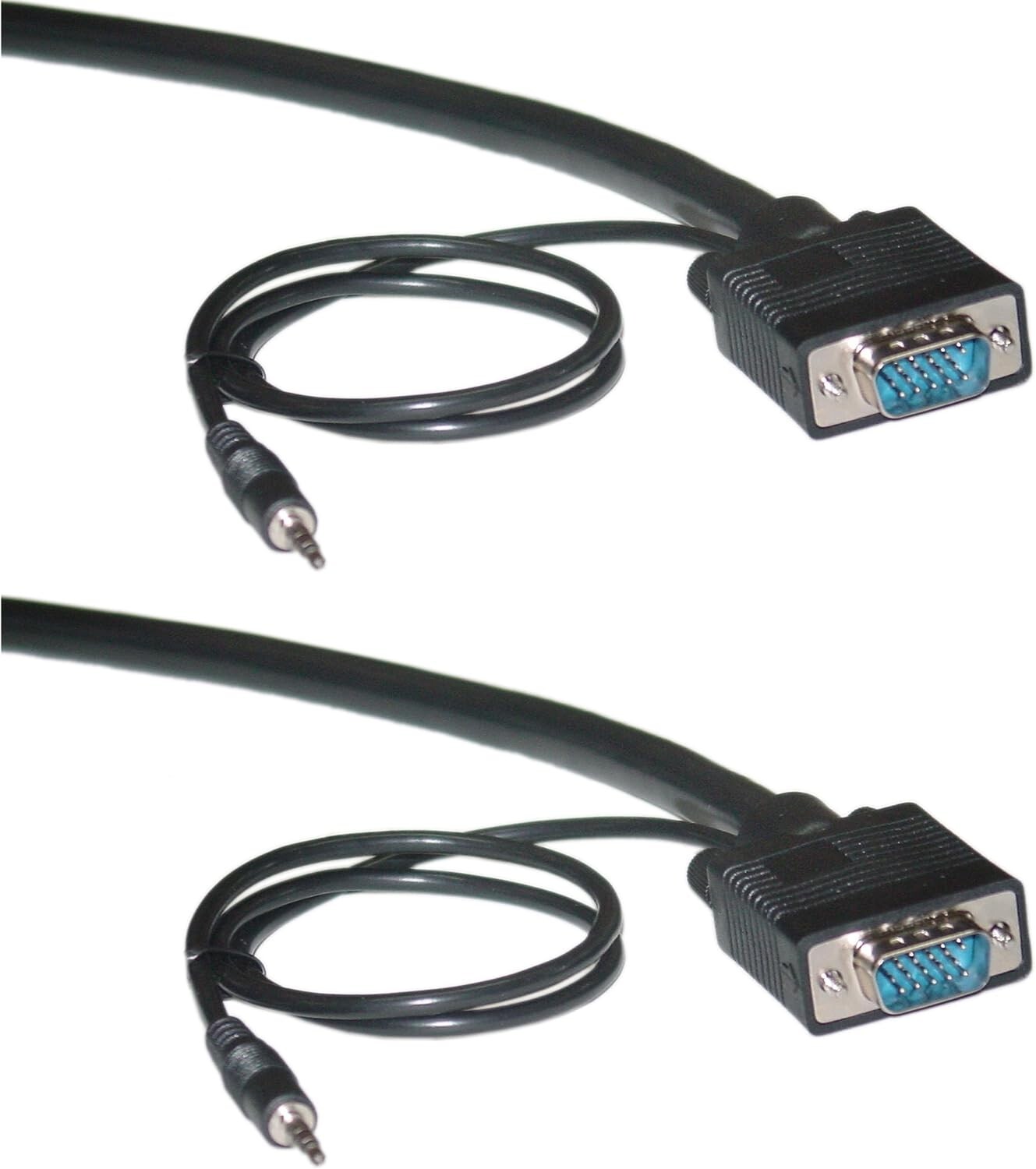 CableWholesale 35-Feet HD15 Male with 3.5 Stereo Male/HD15 Male with 3.5 Stereo