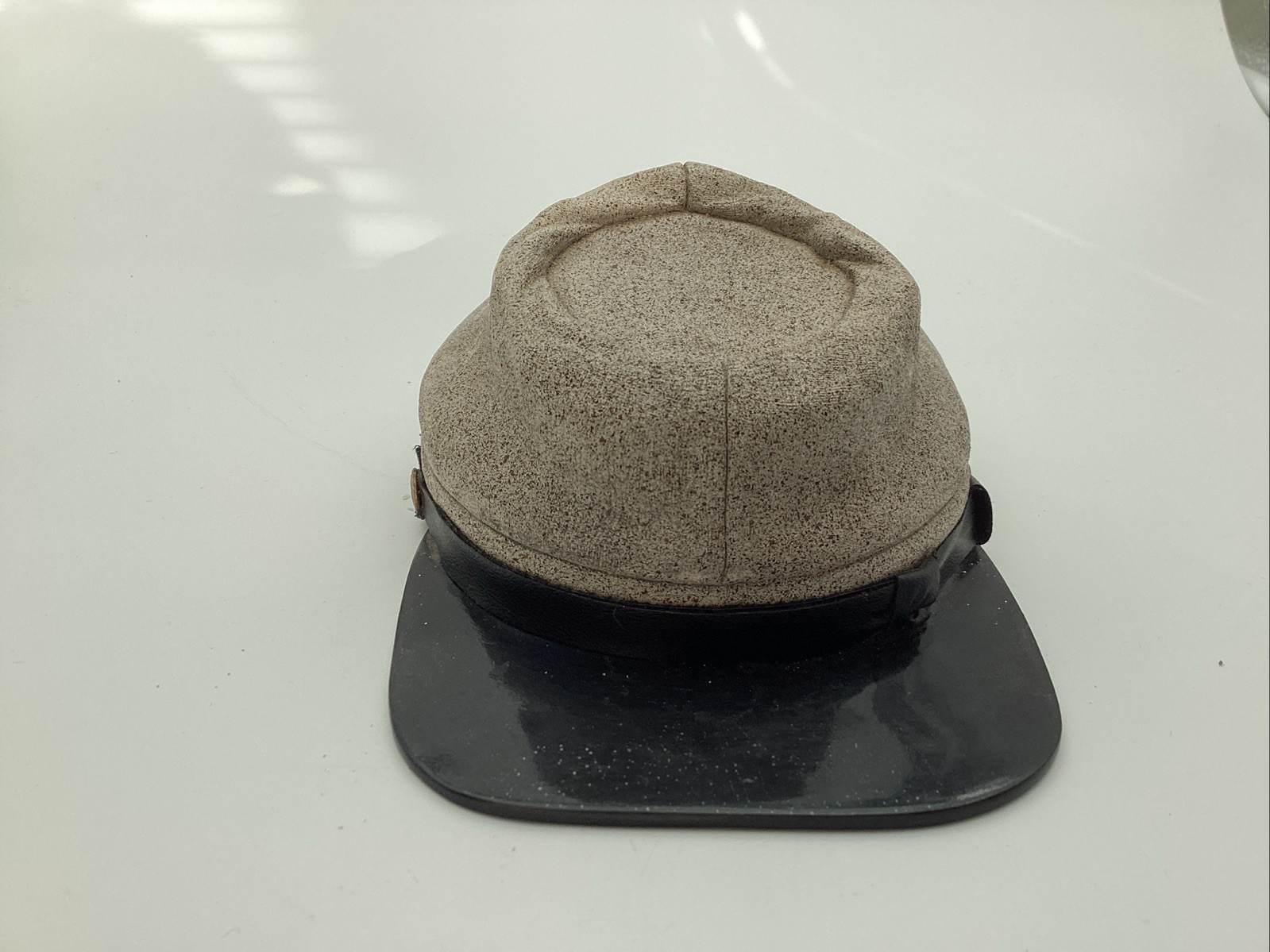 Reproduction Civil War grey CSA forage cap Made Of Resin