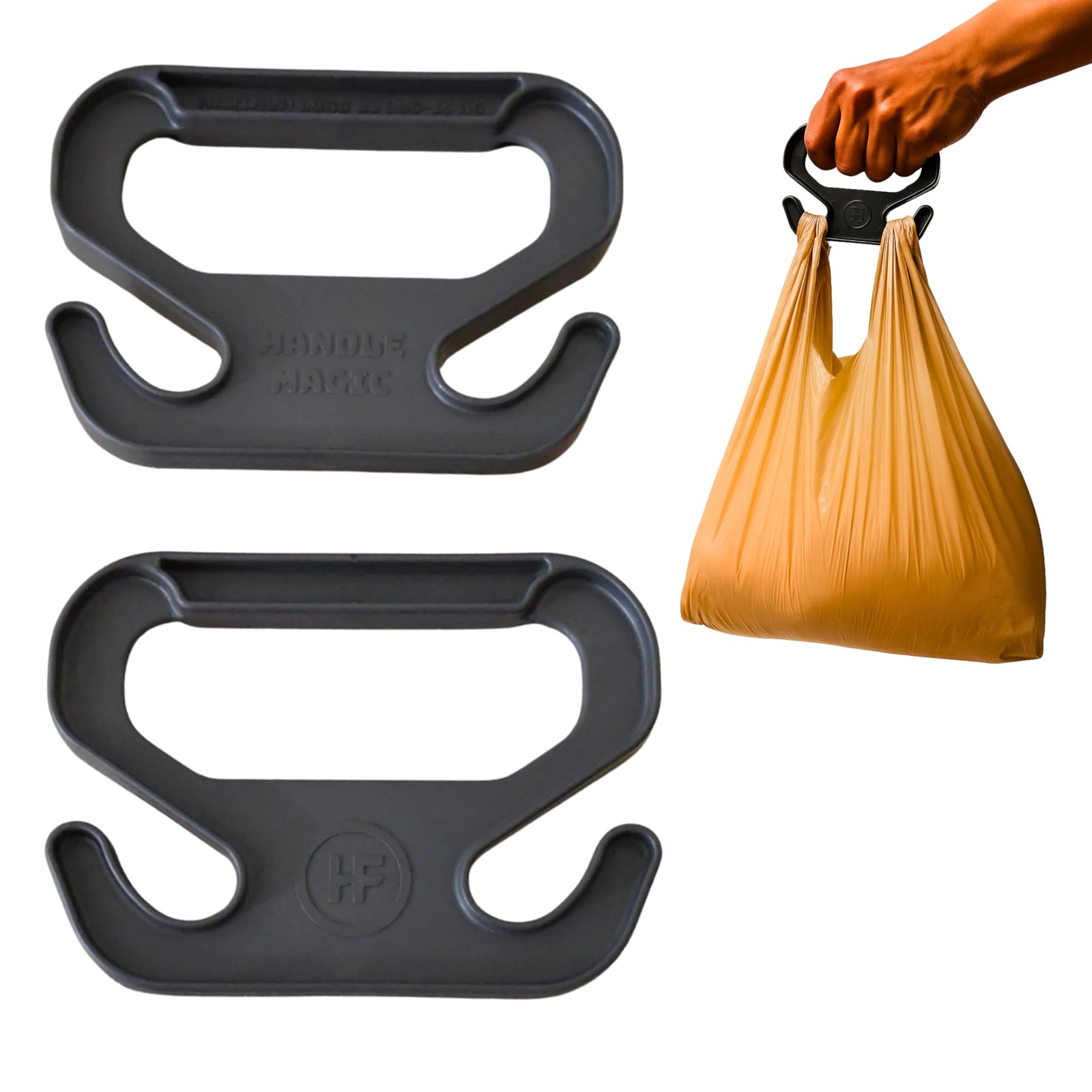 Handle Magic – Set of 2 Bag Carriers | Ergonomic Grip and Bag Holder | 33