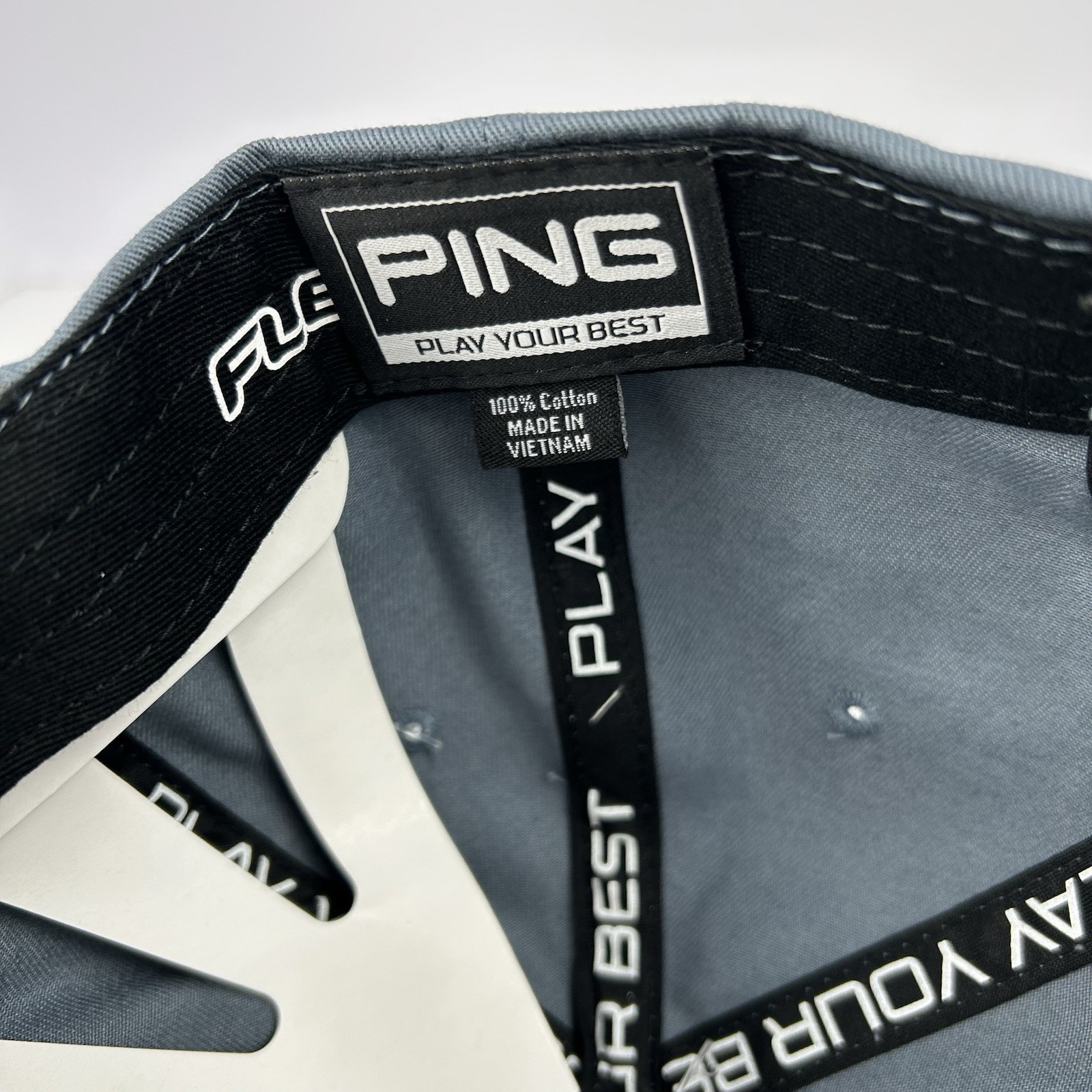 PING Birdie Time Golf Hat Men's Slate Blue Adj Strap Cap NWT