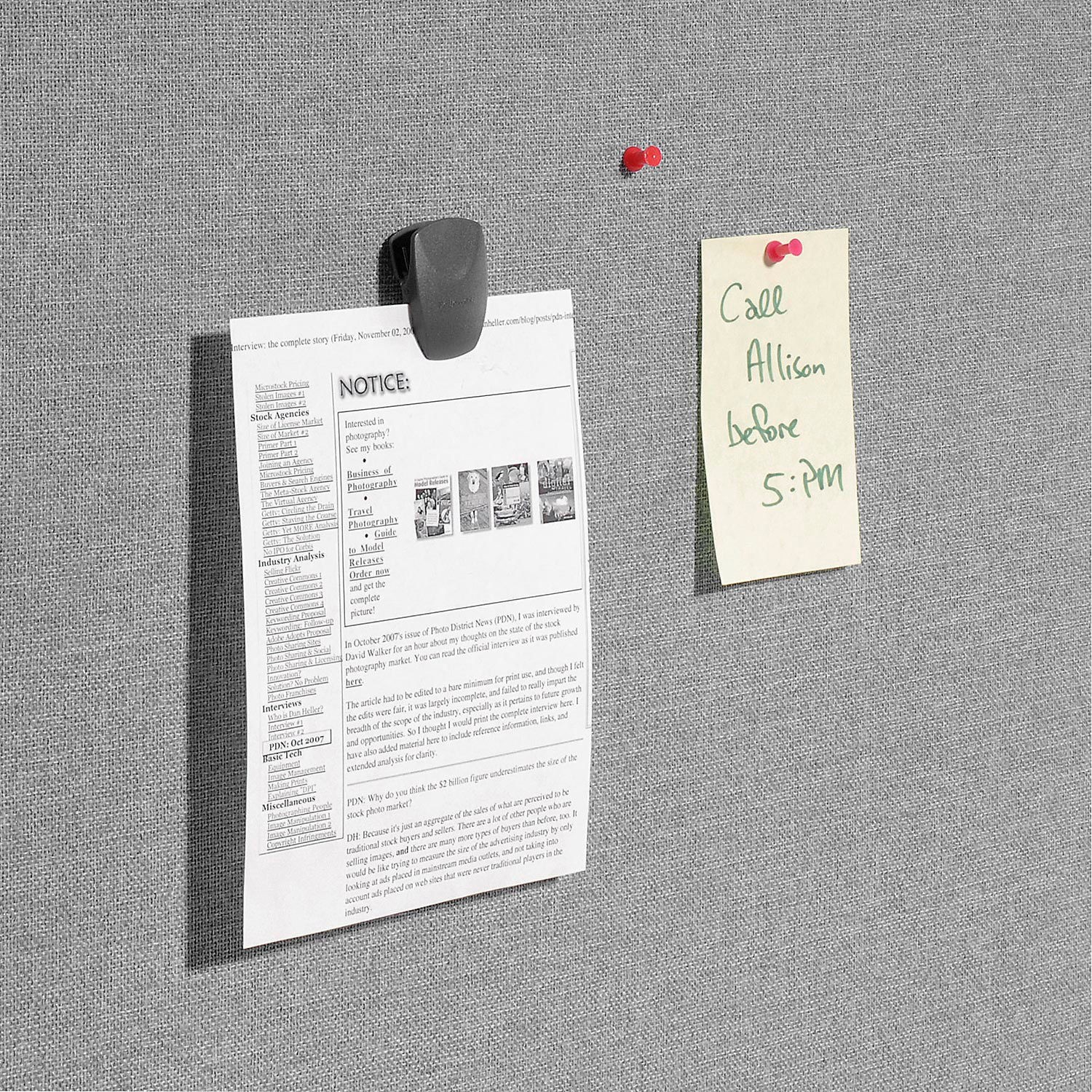 Office Partition Panel 24-1/4"W x 42"H Gray