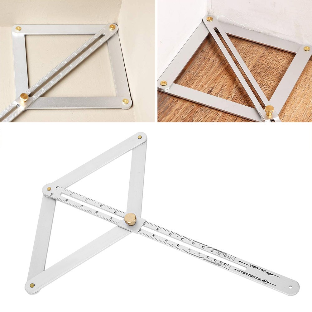 4-Fold Corner Angle Finder Goniometer Ruler For Ceiling Profiling