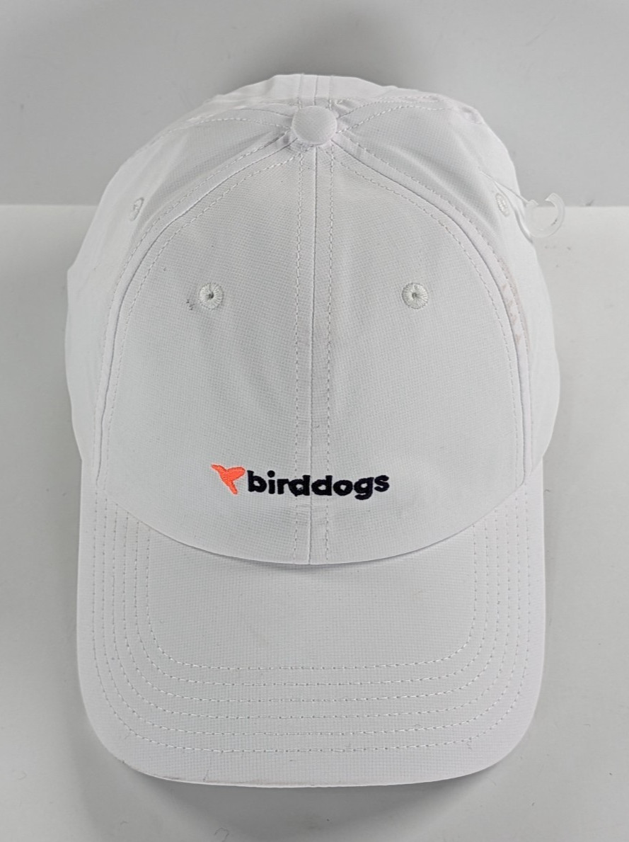 Birddogs Cap Hat Strapback White Adjustable Golf Breathable