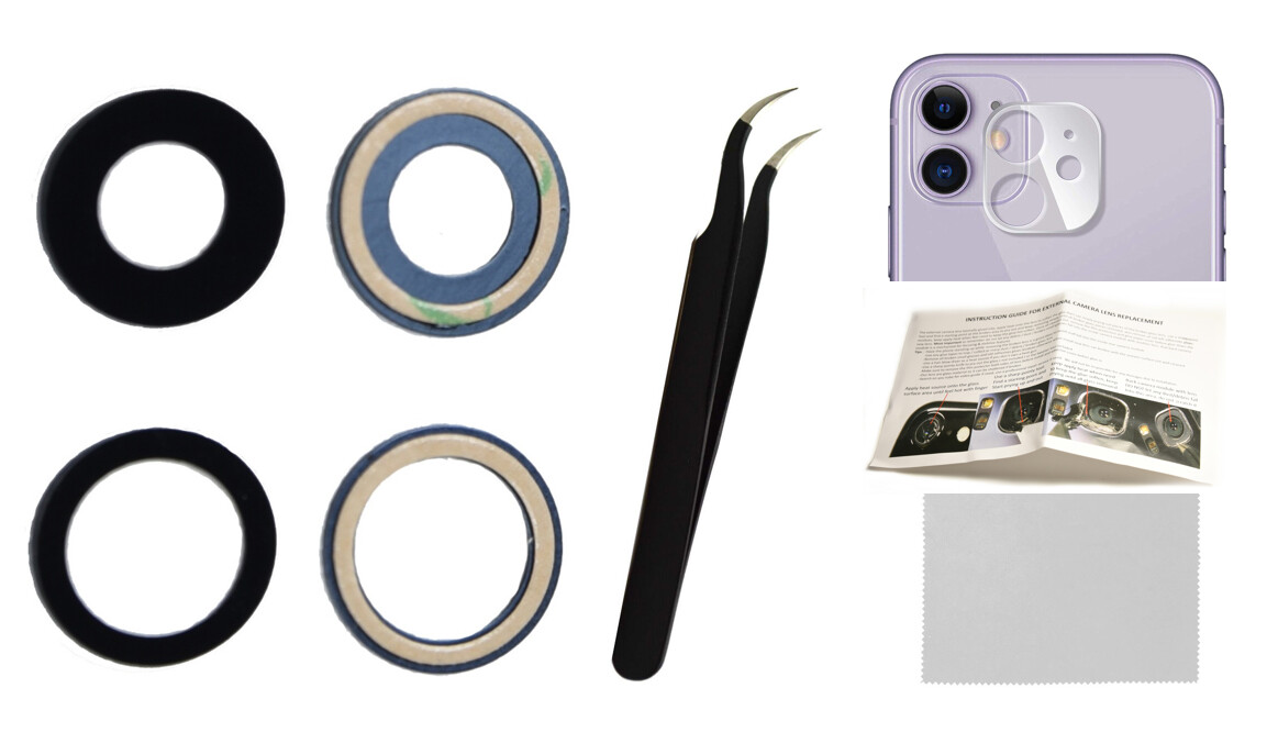 Rear Back Camera Glass Lens Replacement For iPhone 11 6.1+Tool+Screen Protector