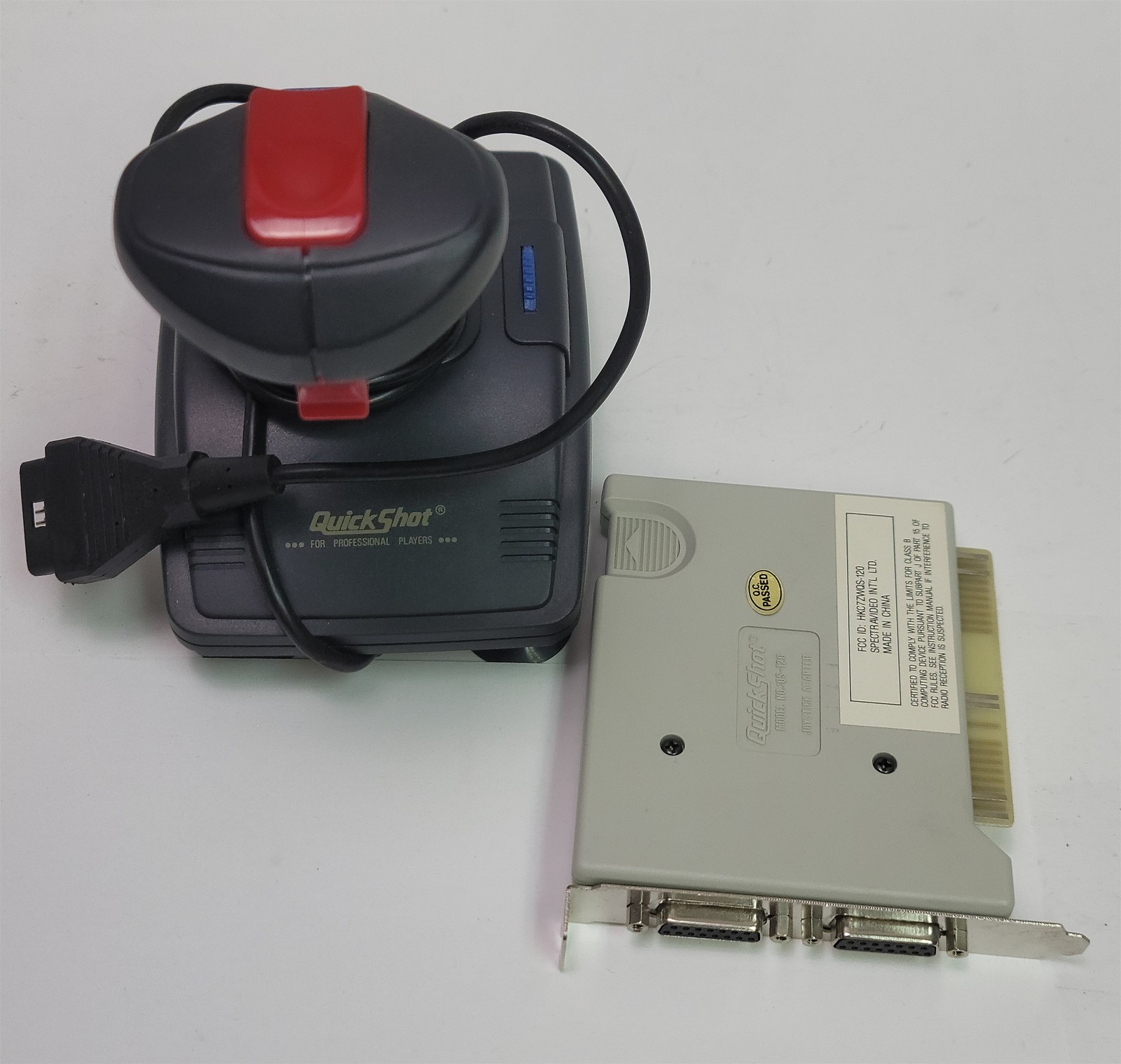 QuickShot Warrior 5 PC/IBM Analog Joystick w/ QS-120 Adapter Card
