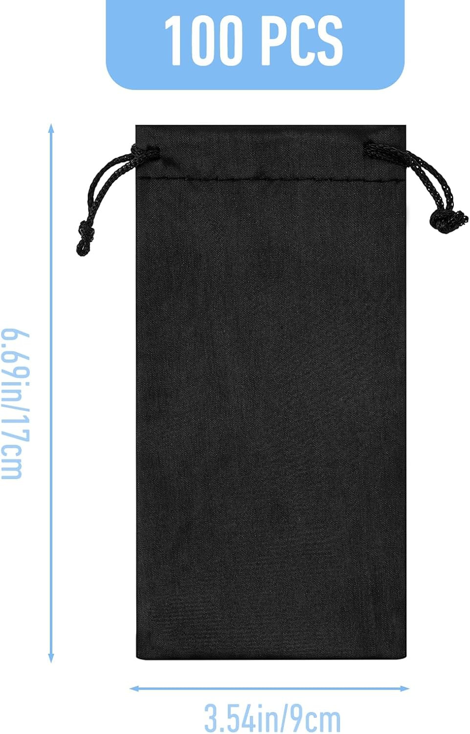 100Pcs Microfiber Sunglasses Pouch, Bulk Microfiber Sunglass Bags Sleeve with Dr