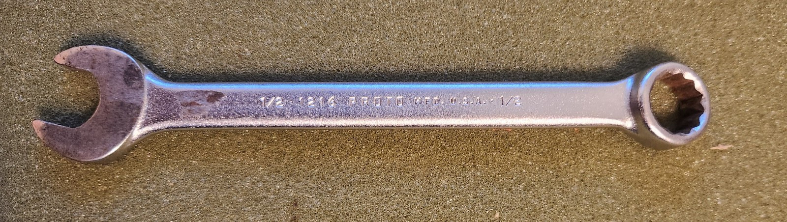 Proto 1/2" Combination Wrench 1216 USA 12 Point  Lot 3326