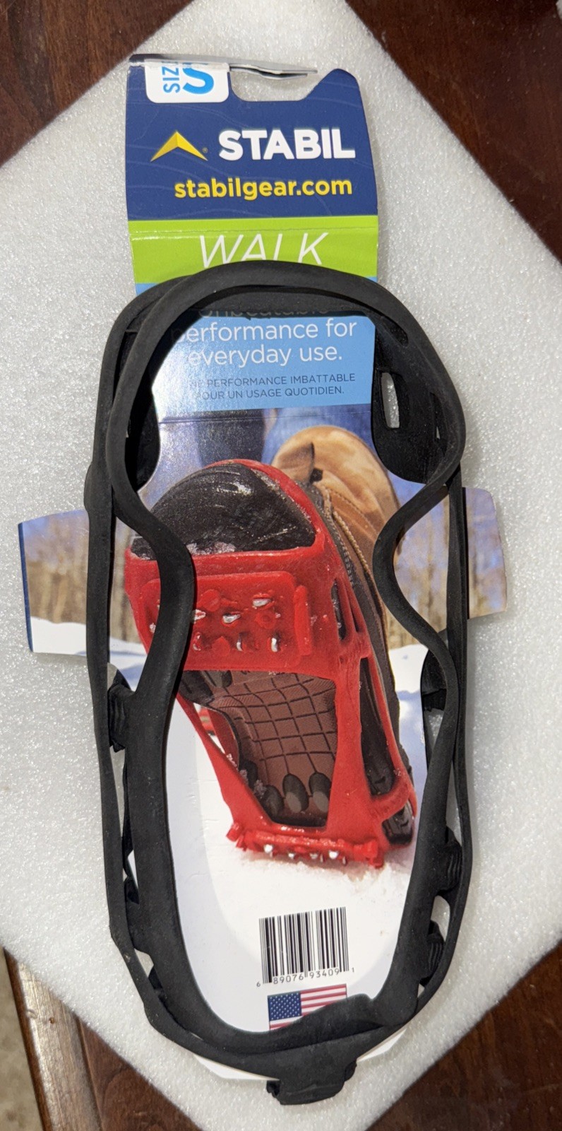 Stabilizers Lite Studded "Snow Tires For Your Feet" Size S Men's 4-7