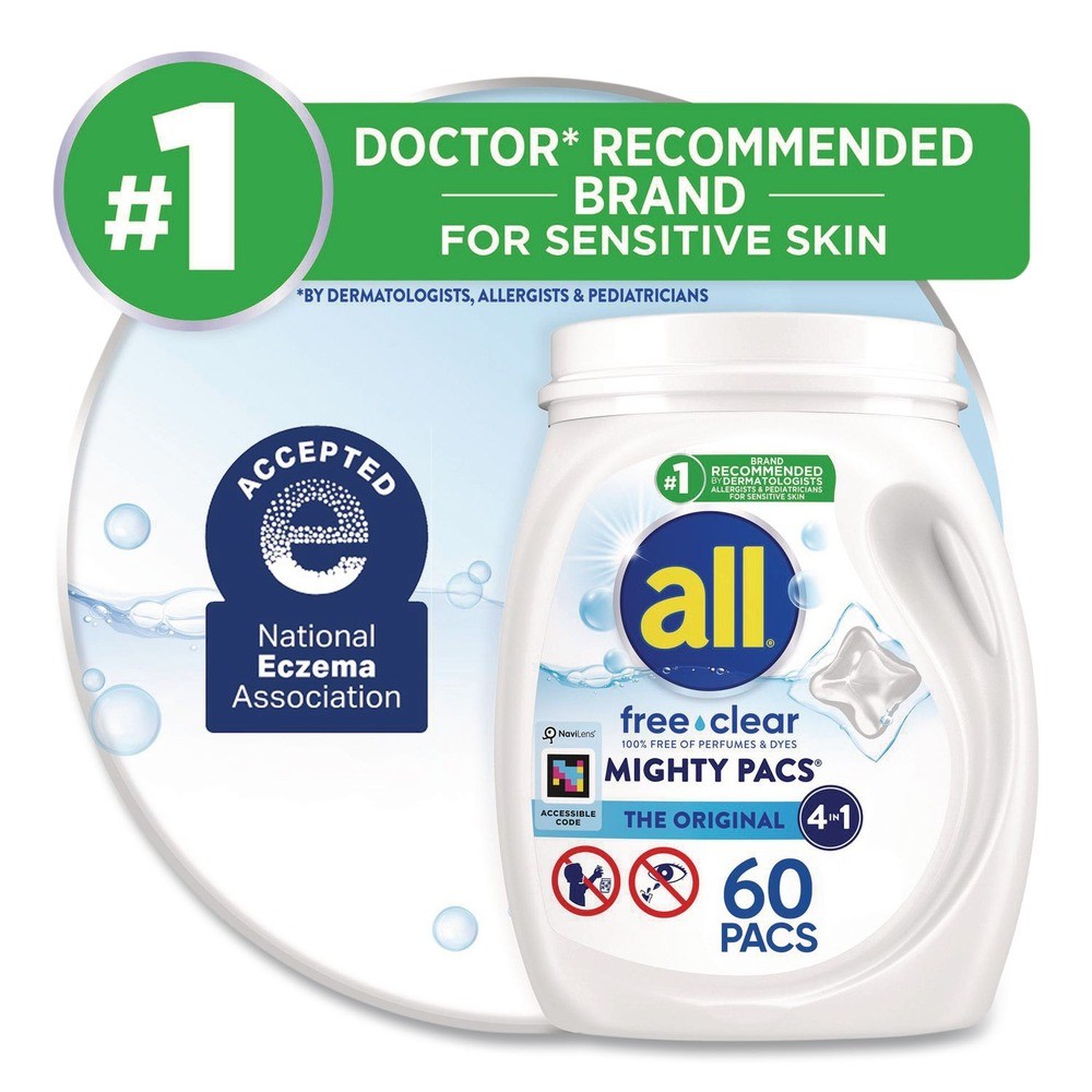 Dial 46880 Free Clear Laundry Detergent (4/CT) New