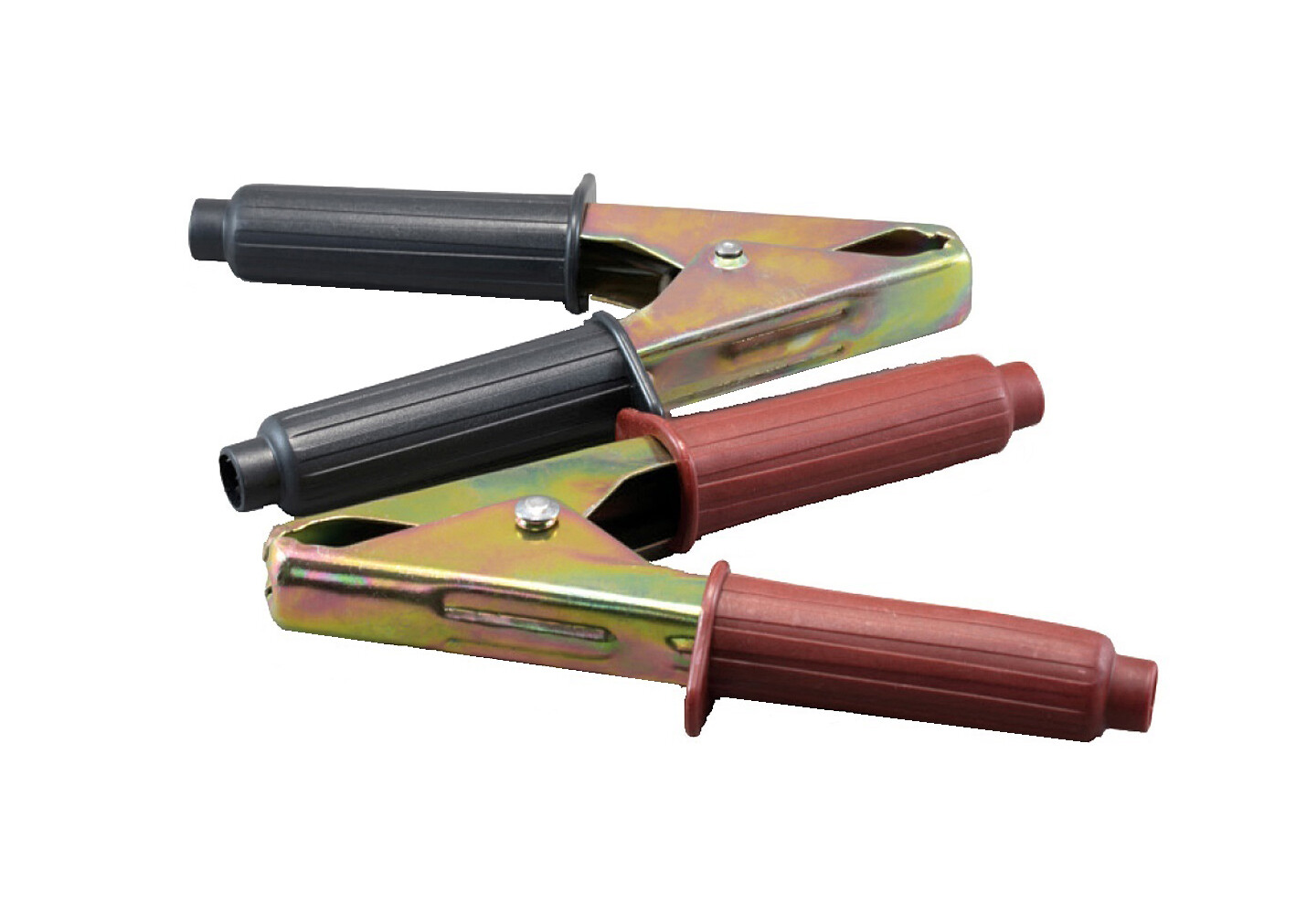 1-10 Set Charging Terminal Battery Terminal Battery Clamp Insulated Pole Clamp Red Black