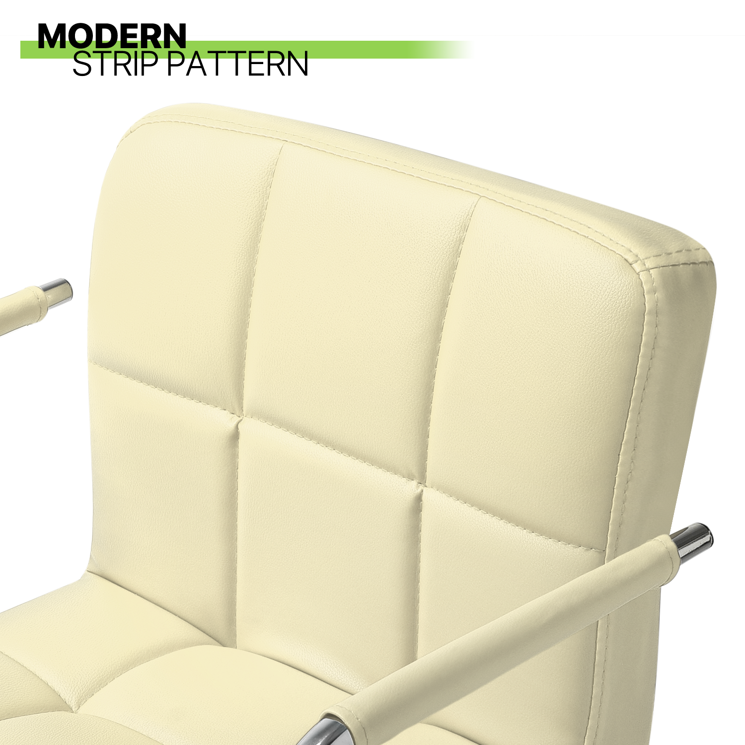 Set of 2 Bar Stools Swivel Modern Adjustable Kitchen Height Pub Chair w/Armrest