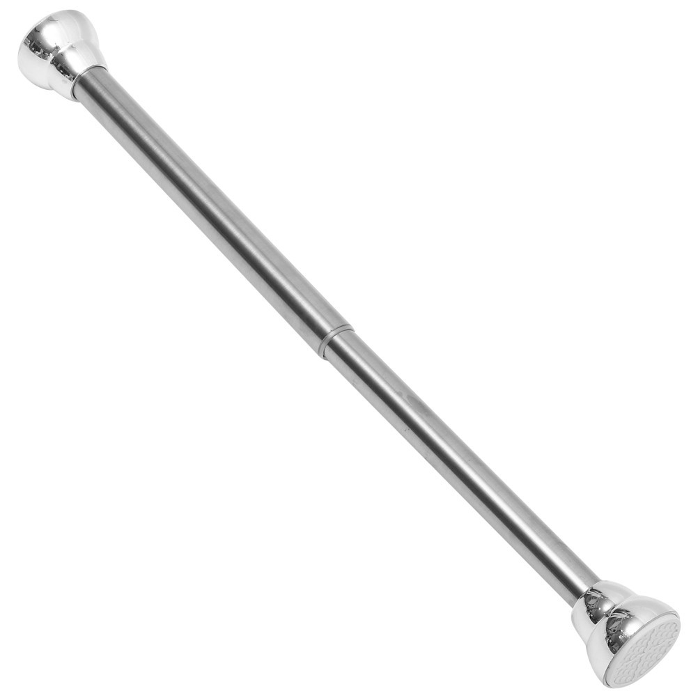 Multipurpose Adjustable Curtain Rod Stainless Steel Window Security Bar Silver