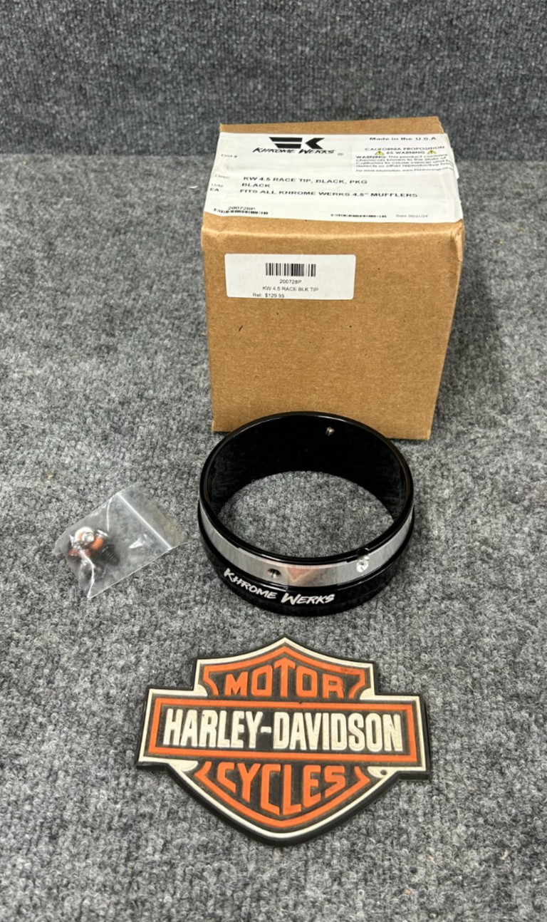 Khrome Werks 4-1/2" Exhaust Black Race Tip 200728P