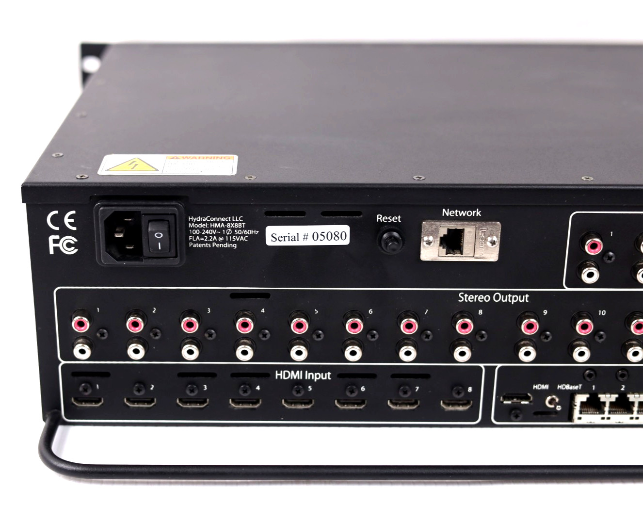 HydraConnect HMA-8x8BT HDMI Processor/ Matrix Switcher/ Switch w49