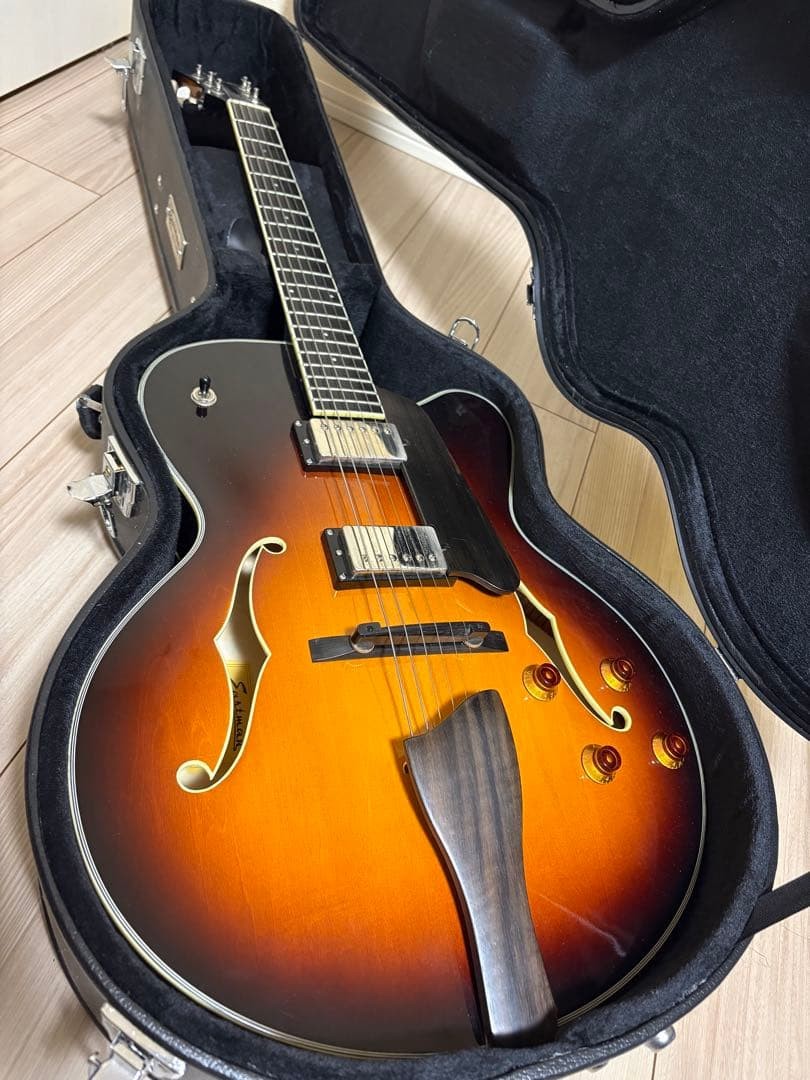 Eastman Ar403Ced-Sb Full Acoustic Genuine Hard Case Jazz Guitar