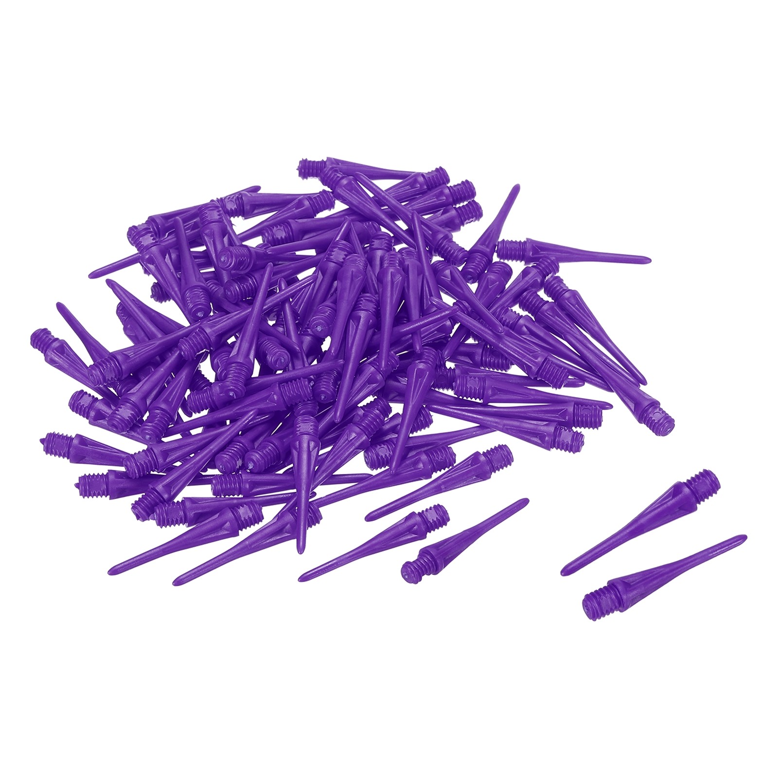 30 Pack Plastic Dart Tips 2BA Thread Soft Dart Tips Plastic Tip Purple