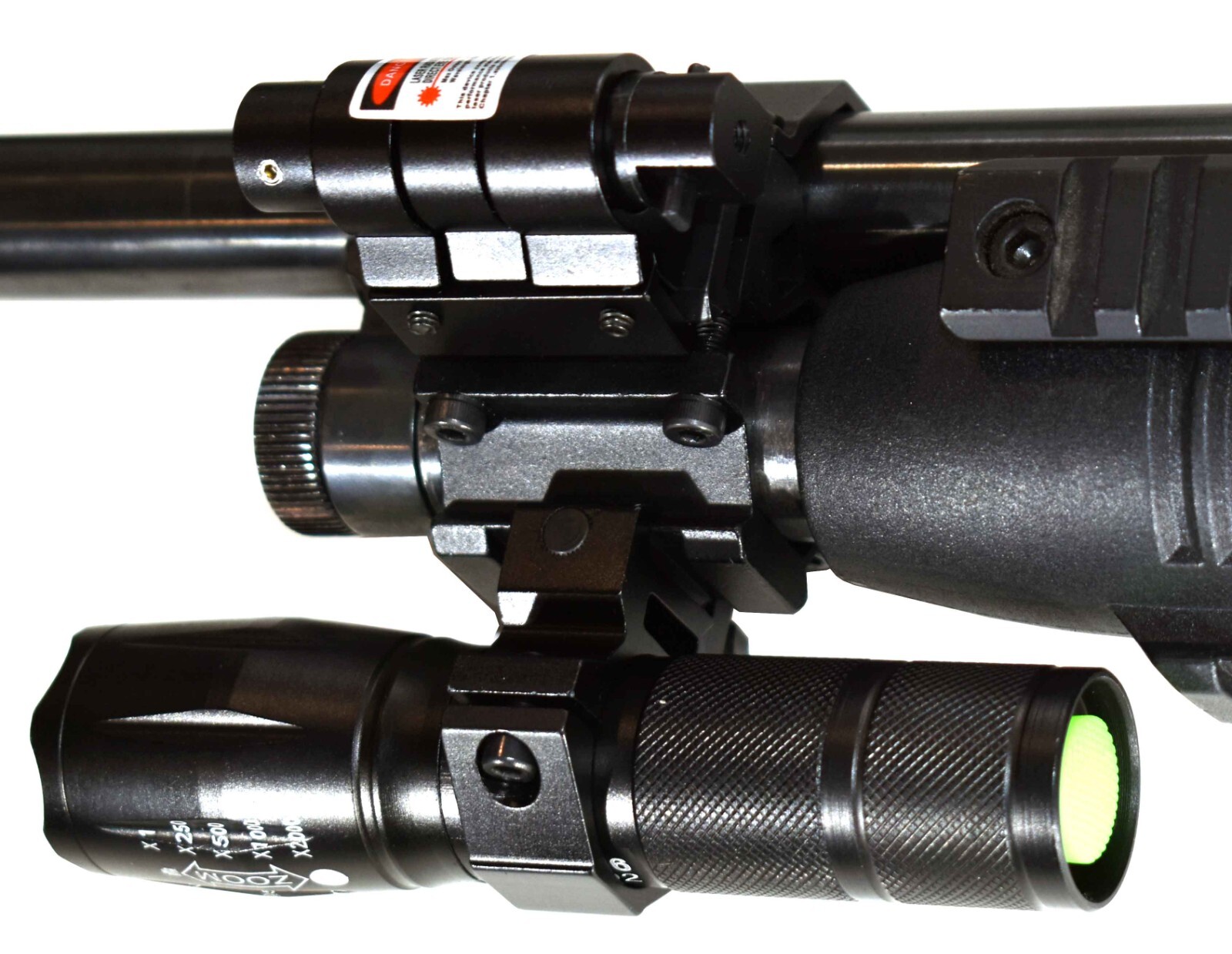 Trinity tactical flashlight red dot sight and mount for mossberg 835 12 ga pump.